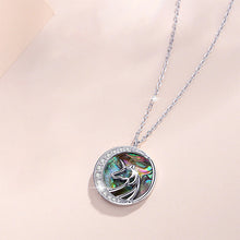 Load image into Gallery viewer, S925 Sterling Silver Abalone Shell Unicorn Necklace