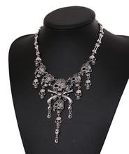 Load image into Gallery viewer, Vintage Multilayer Skull Tassel Necklace