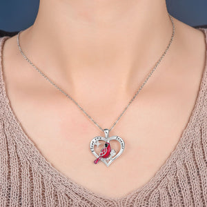 Women's Heart And Bird Necklace