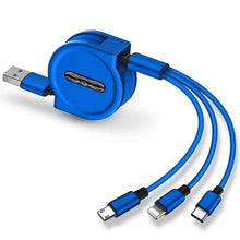 Load image into Gallery viewer, 3 In 1 Retractable Portable Charging Cable