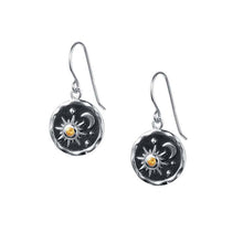 Load image into Gallery viewer, Retro Sun And Moon Necklace Earrings