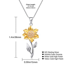 Load image into Gallery viewer, Women&#39;s Sunflower Plating Gold Clavicle Necklace