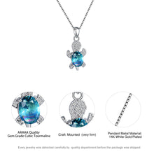 Load image into Gallery viewer, 【Free Shipping】Cute Tortoise Crystal Zircon Necklace And Earrings For Women And Girls