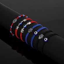 Load image into Gallery viewer, 7 PCS Evil Eye Braided Adjustable Bracelet