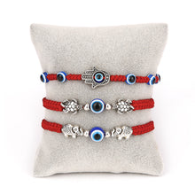 Load image into Gallery viewer, 7 PCS Evil Eye Braided Adjustable Bracelet