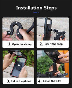 Universal Waterproof Bike & Motorcycle Phone Mount