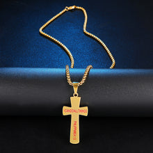 Load image into Gallery viewer, Baseball Cross Pendant Necklaces For Mens