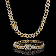 Load image into Gallery viewer, 9MM Colorful Zircon Cuban Chain