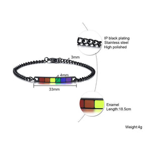 【Love is Love】Rainbow/Transgender/Bisexual-LGBT Couple Rainbow Bracelet