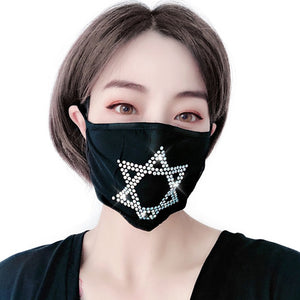 Reusable Sparkly Rhinestone Face Mask