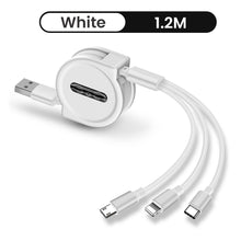 Load image into Gallery viewer, 3 In 1 Retractable Portable Charging Cable