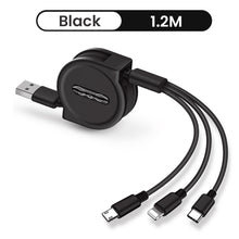 Load image into Gallery viewer, 3 In 1 Retractable Portable Charging Cable