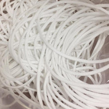 Load image into Gallery viewer, 2.5mm Round Braided Elastic Cord/White Elastic Band - 50 Yard