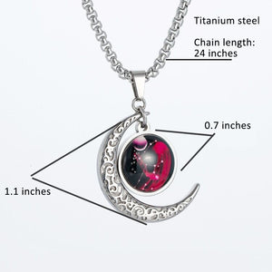 12 Constellation Moon Necklace For Men Women Boy Girl