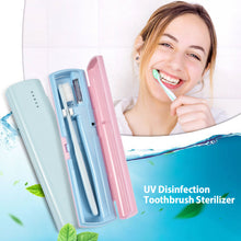 Load image into Gallery viewer, Portable Rechargeable Toothbrush Sanitizer Case