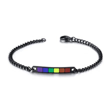 Load image into Gallery viewer, 【Love is Love】Rainbow/Transgender/Bisexual-LGBT Couple Rainbow Bracelet