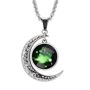 12 Constellation Moon Necklace For Men Women Boy Girl