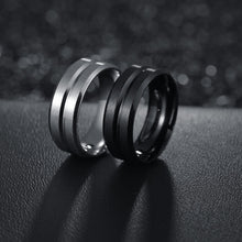 Load image into Gallery viewer, 8MM Mens Stainless Steel Finger Ring