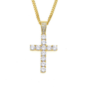 Men's Cubic Zirconia Tiny Diamond 24 Inches Pendant Necklace