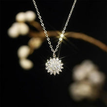 Load image into Gallery viewer, 925 Sterling Silver Womens Rotatable Sunflower Necklace