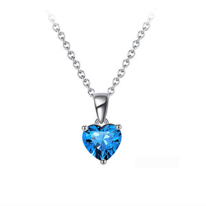 925 Sterling Silver Birthstone Pendant Necklace