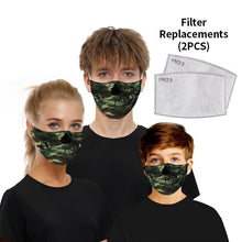 Load image into Gallery viewer, Fashion Cotton Breathable Protective Mask With 2 Filters(For Adult and Child)