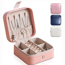 Load image into Gallery viewer, Small Travel Leather Jewelry Storage Box