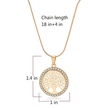 Load image into Gallery viewer, Tree Of Life Necklace &amp; Earrings Set