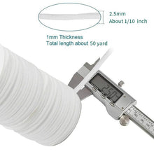 Load image into Gallery viewer, 2.5mm Round Braided Elastic Cord/White Elastic Band - 50 Yard