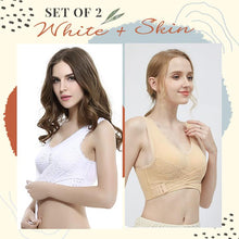 Load image into Gallery viewer, Front Cross Adjustable Side Buckle Lace Bra