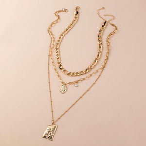 Women's Gold-Plated Exquisite Pendant Necklace