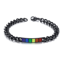 Load image into Gallery viewer, 【Love is Love】Rainbow/Transgender/Bisexual-LGBT Couple Rainbow Bracelet