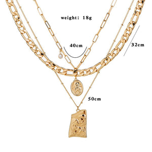 Women's Gold-Plated Exquisite Pendant Necklace