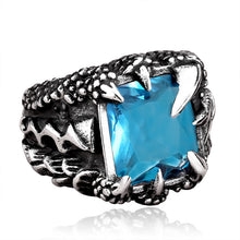 Load image into Gallery viewer, Men&#39;s Vintage Crystal Dragon Claw Ring