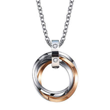 Load image into Gallery viewer, Three Circle Men&#39;s Stainless Steel Necklace