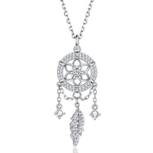 Load image into Gallery viewer, 【Free Shipping】S925 Sterling Silver &quot;Dreamcatcher&quot; Crystal Necklace