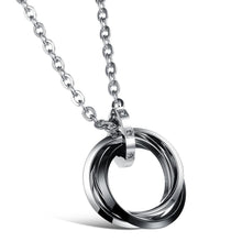 Load image into Gallery viewer, Three Circle Men&#39;s Stainless Steel Necklace