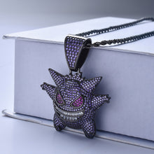 Load image into Gallery viewer, 【Free Shipping】Hip Hop Bling Iced-Out Gengar Pendant Necklace