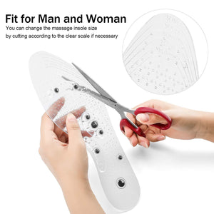 Cuttable Acupressure Magnetic Massage Insoles For Adult