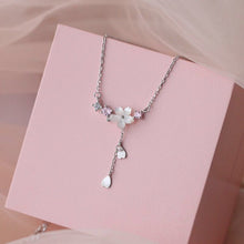 Load image into Gallery viewer, Cute Crystal Cherry Blossom Necklace For Women And Girls