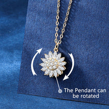 Load image into Gallery viewer, 925 Sterling Silver Womens Rotatable Sunflower Necklace