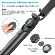 Load image into Gallery viewer, Selfie Stick Tripod With Wireless Remote