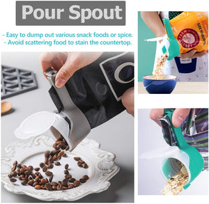 Bag Clips for Food with Pour Spouts(2PCS-6PCS)