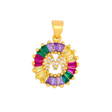 Load image into Gallery viewer, THE BEST GIFT - RAINBOW INITIAL LETTERS PENDANT NECKLACE