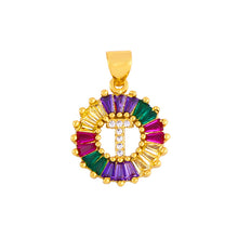 Load image into Gallery viewer, THE BEST GIFT - RAINBOW INITIAL LETTERS PENDANT NECKLACE