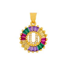 Load image into Gallery viewer, THE BEST GIFT - RAINBOW INITIAL LETTERS PENDANT NECKLACE