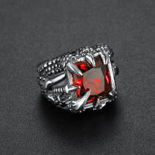 Load image into Gallery viewer, Men&#39;s Vintage Crystal Dragon Claw Ring