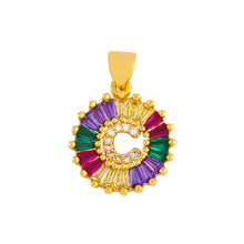 Load image into Gallery viewer, THE BEST GIFT - RAINBOW INITIAL LETTERS PENDANT NECKLACE