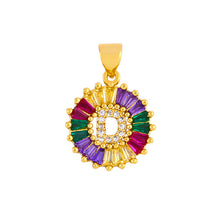 Load image into Gallery viewer, THE BEST GIFT - RAINBOW INITIAL LETTERS PENDANT NECKLACE