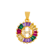 Load image into Gallery viewer, THE BEST GIFT - RAINBOW INITIAL LETTERS PENDANT NECKLACE